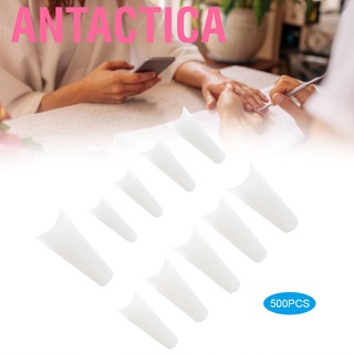 Antactica 500pcs Nail Tips Artificial Full Cover Manicure False Art Accessory Natural Color Fake Nails