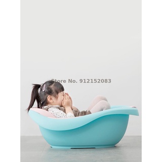 Camellia Baby Bathtub Children Can Sit And Lie In Thickened Large Bathtub Family Blue Baby Bathtub (2)