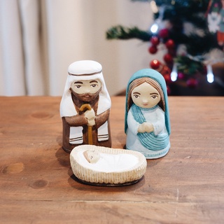 Papemelroti Resin Holy Family Sets | Belen | Holy Family | Nativity Gift | Christmas Decor