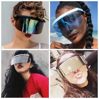 [37 Models] Oversized Eye Shield Exaggerated Visor Wrap Shield Large Goggles Glasses Mirror With UV400 Protection (1)