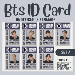 BTS PVC ID CARD(FANMADE) (1)