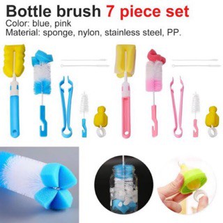 7pcs Set New Multifunctional Baby Bottle Brush