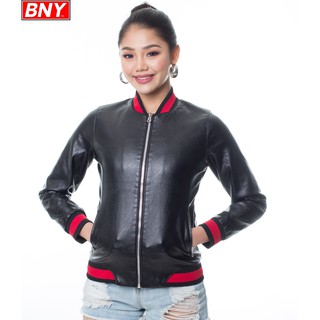BNY Ladies' leather bomber jacket (851)