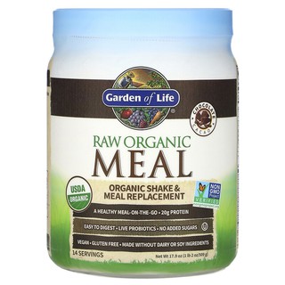 Garden of Life, RAW Organic Meal, Shake & Meal Replacement, Chocolate Cacao, 1 lb 2 oz/2 lb 4 oz
