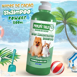 Prolific Tails Madre De Cacao Shampoo 500ml For Cats & Dogs (Baby Powder Scent)