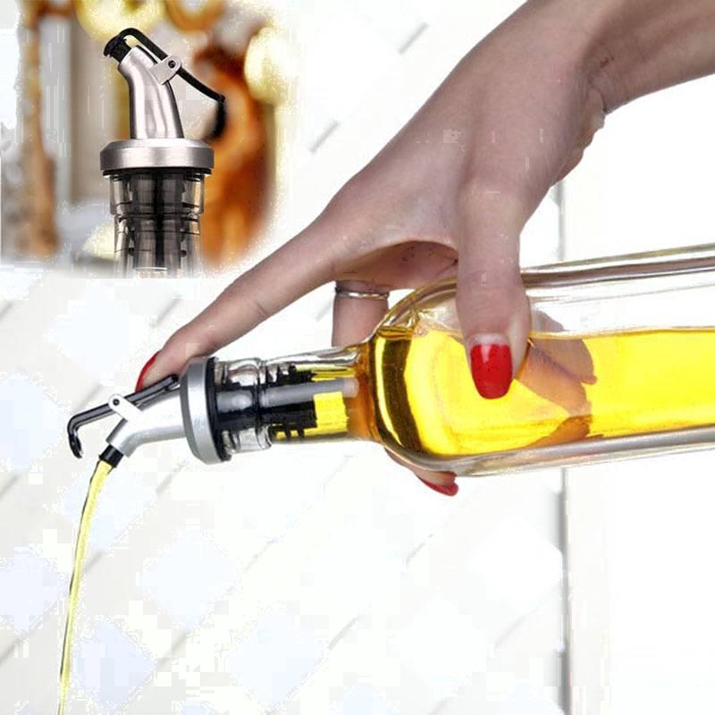 Olive Oil Sprayer Liquor Dispenser Wine Pourers Flip Top