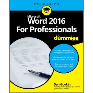 Microsoft Word 2016 For Professionals for Dummies by Dan Gookin