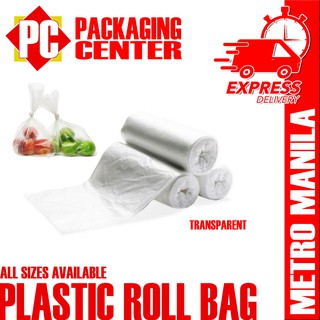 Roll bag transparent All Sizes by per roll (METRO MANILA SHIPPING CODE)