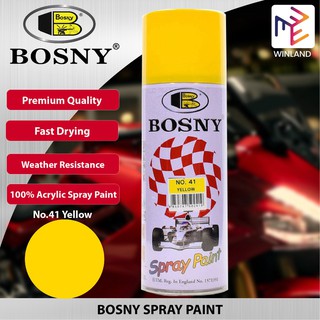 Bosny 100% Acrylic Spray Paint Yellow No. 41 *WINLAND*