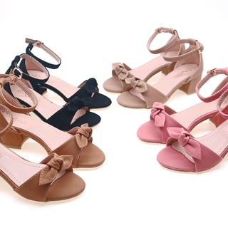 MS338-102# Korean girl's fashion heels kids sandals (1)