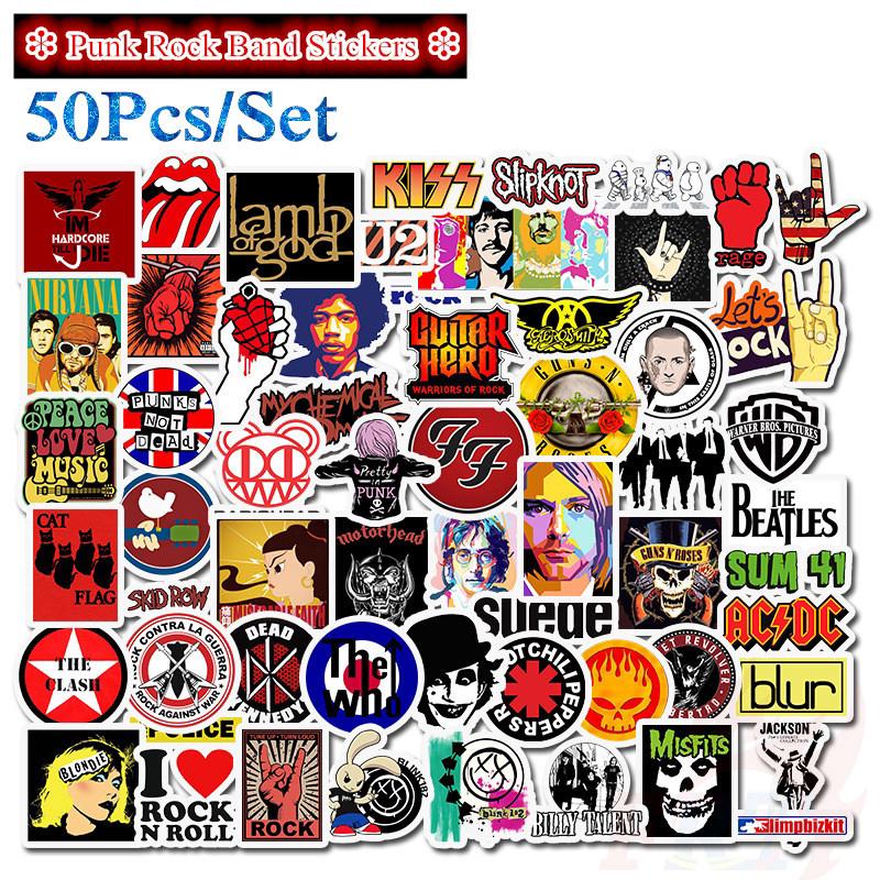 ❉ Rock Band - Series 01 Punk Hip Hop Stickers ❉ 50Pcs/Set Mixed Laptop Skateboard Doodle Stickers