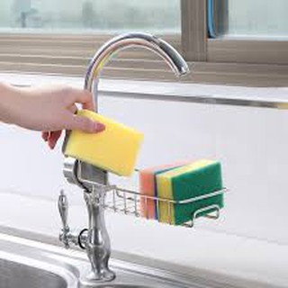 Sink Faucet Hanging Storage Rack Storage Holder Sponge Bathroom Kitchen Shelf Drain Towel Organizer