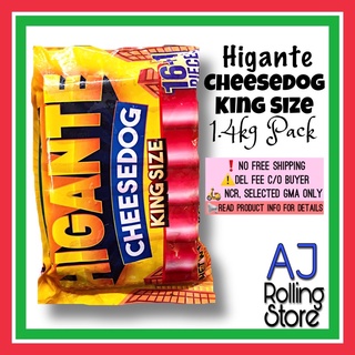 Purefoods HIGANTE Cheesedog King Size 1.2 Kg Pack