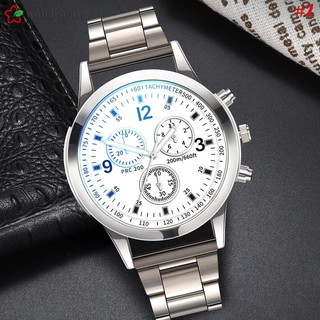 WS Men Quartz Watch Stainless Steel Band Casual Business Wristwatch Gifts (9)
