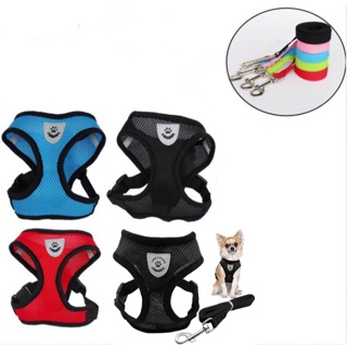 Dog pet harness with leash