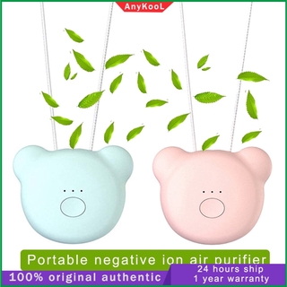 Wearable Air Purifier Personal Ionizer Portable USB Ioniser Mini Fresher Negative Ion Ozone For Adults Kids