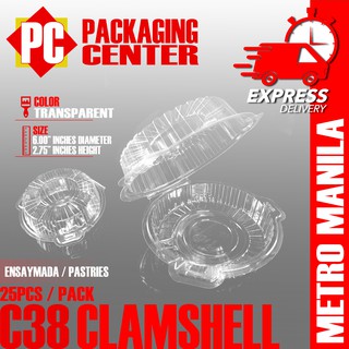 C38 Clamshell by 25pcs per pack (METRO MANILA SHIPPING CODE)