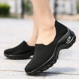 S×D ✈Ready Stock✈ Women Running Shoes Kasut Sport Perempuan Flying Woven Low Tops Sneakers (4)