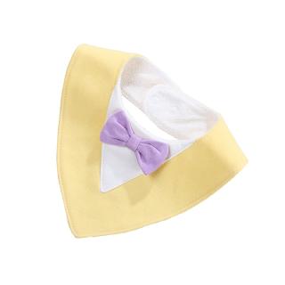 COD Fashion Triangle Bow Waterproof Baby Drool Bibs Pure Cotton Bibs for Girl Boy