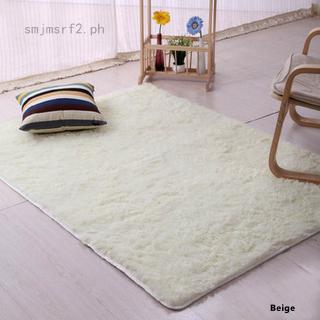 smjmsrf2 Fashion 6 Colors Home Living Dining Bedroom Anti-skid Carpet Floor Mat Fluffy Plush Rugs