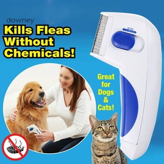 GCW-Dogs Cats Electric Flea Comb Pet Hair Grooming Brush Lice Remover Cleaning Tool