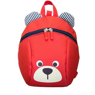 Children Boy Girl Cartoon Animal Backpack School Bag(Red)