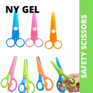 Safety Scissors for Kids for cutting paper or clay Plastic Scissors Practice Cutting