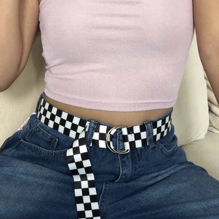 Checkered Fashion Belt