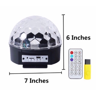 Remote control disco crystal ball led ights