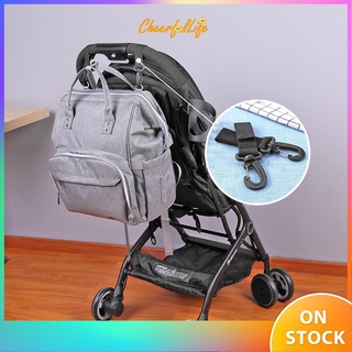❤CH❤2pcs/Set Stroller Mummy Bag Hanger Hook Shopping Bag Clip Accessories