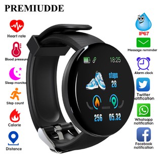 Smart Watch D18 with Bluetooth Round Men Women Smartwatch Waterproof Sports Watch for Android Ios (1)
