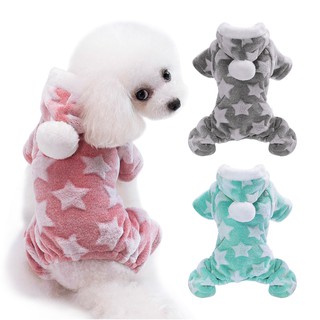 Pet Dog Pajamas Jumpsuit Cute Soft Cotton Dog Coat for Small Dogs Cats