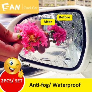 2Pcs/Set Hydrophobic Film Rearview Mirror Rainproof Driving Safe Scratch-Resistant Stickers Waterpro
