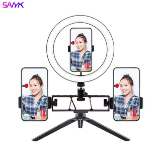 Sanyk Led Ring Light 26Cm Dimmable Light Phone Holder Stand Vlogging Live Broadcast Kits Super Strong (1)
