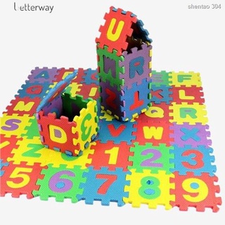 ☏【COD】Better 36Pcs/Set Child Kids Novelty Alphabet Number EVA Foam Puzzle Learning Mats Toy