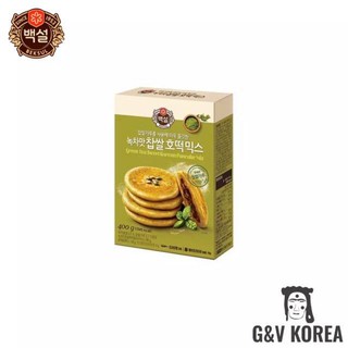 [CJ BEKSUL] ★GREEN TEA SWEET KOREAN PANCAKE MIX 400g