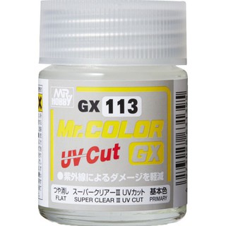 Mr Color Gx113 Super Clear Iii Uv Cut Flat Matt - Gundam Paint Model Kit