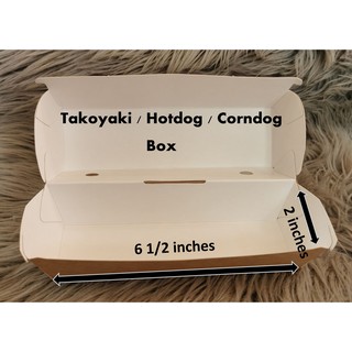 Takoyaki / Hotdog Box / Corndog Brown Box