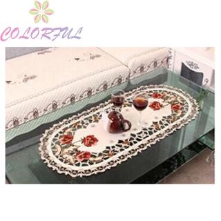 High Quality Embroidered Table Cloth Home 40*85cm Party Oval Vintage DecorationDining Tablecloth (5)