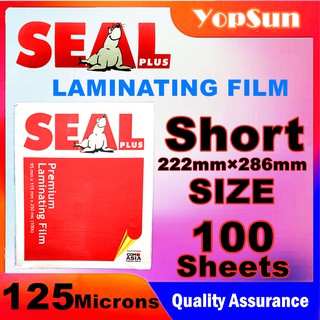 Laminating Film Short 125 Micron 100 Sheets SEAL High Quality