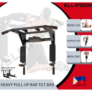 Heavy Duty Pull Up Bar Dip Bar Foldable Multifunctions Wall Mounted For Home Gym Fitness Exercise