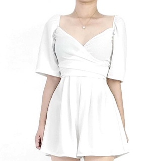 BSCO PH KOREAN WHITE BARE EXTRA MINI ROMPER SHORTS [ BSCOHOUSE ] [ BSCOPH ] [ BSCOBARATO ]