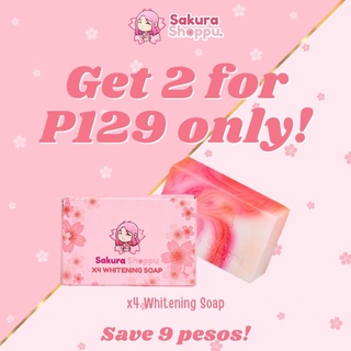[W/FREEBIES] Sakura x4 Whitening Soap