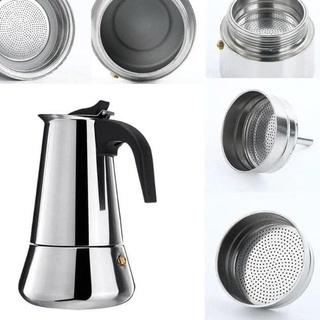 Moka Coffee Pot Stainless Espresso Coffee Maker For 6 Cup 300ml