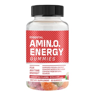 AMIN.O.ENERGY Energy Gumimes Amino Gummies Candies Contains Amino Acids, Muscle Recovery (8)