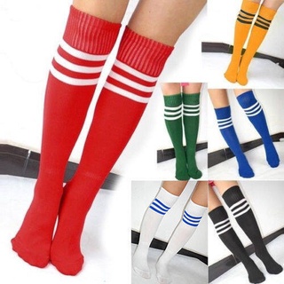 [dream-life]Unisex Adults Striped Soccer Baseball Football Socks Thicken Over Knee Ankle Sports Long