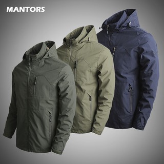 Men's Bomber Jacket Military Tactical Waterproof Jackets Hooded Coats Men Outdoor Sports Quick Dry Jacket Lightweight Coat 5XL