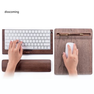 WB-Ergonomic Keyboard Typing Work Game Wooden Hand Wrist Rest Support Pad Cushion (2)
