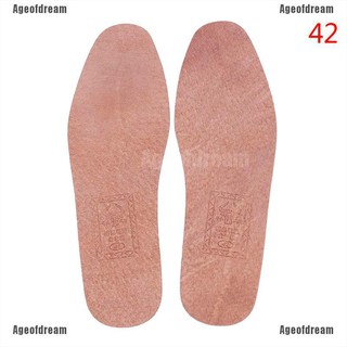 Ageofdream 1Pair breathable leather insoles women men ultra thin deodorant shoes insole pad (8)