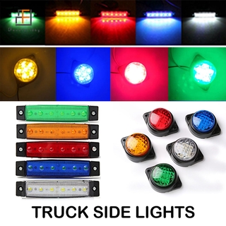 1 pcs 6 LED 24V Clearance Side Marker Indicator Light Lamp For Lorry Truck Trailer FDLB